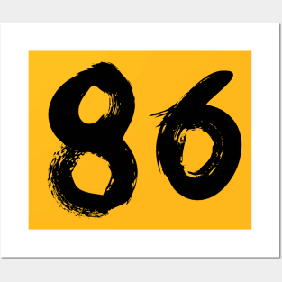 Number 86 Posters and Art